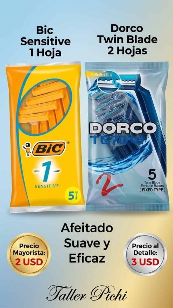 Afeitadoras desechables Bic Sensitive / Dorco Twin Blade