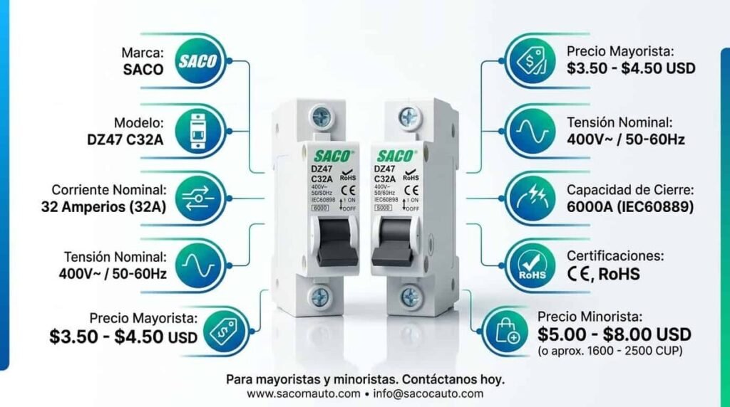 Breaker SACO DZ47 C32A