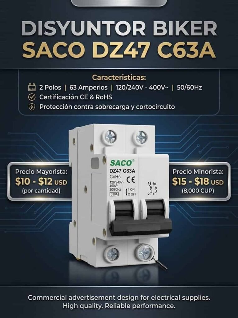 Breaker SACO DZ47 C63A