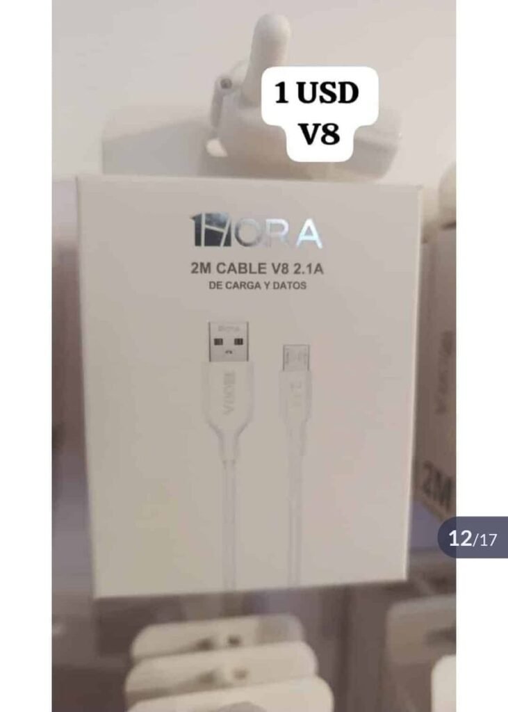 Cable 1Hora micro USB (V8) 2 m, 2.1A