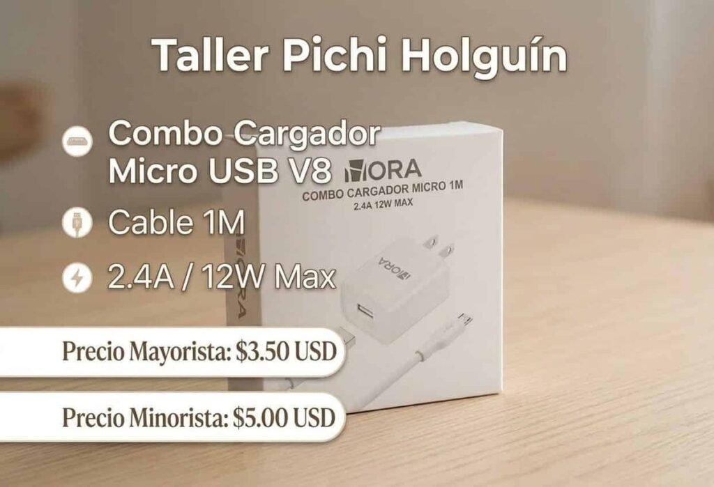 Combo cargador 1Hora micro USB (V8)