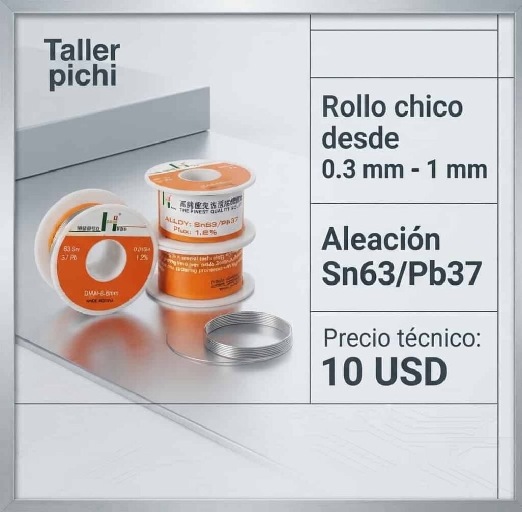 Estaño en rollo Sn63/Pb37