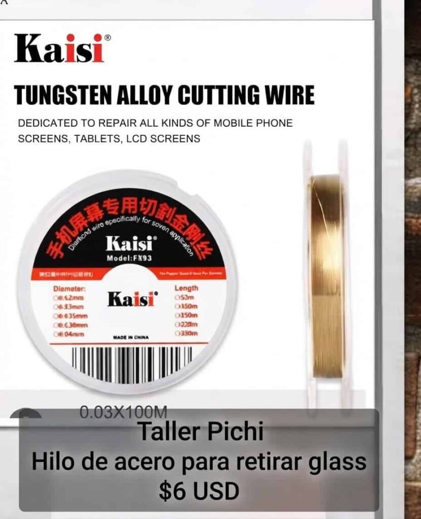 Hilo de tungsteno Kaisi FX93 para separar cristal