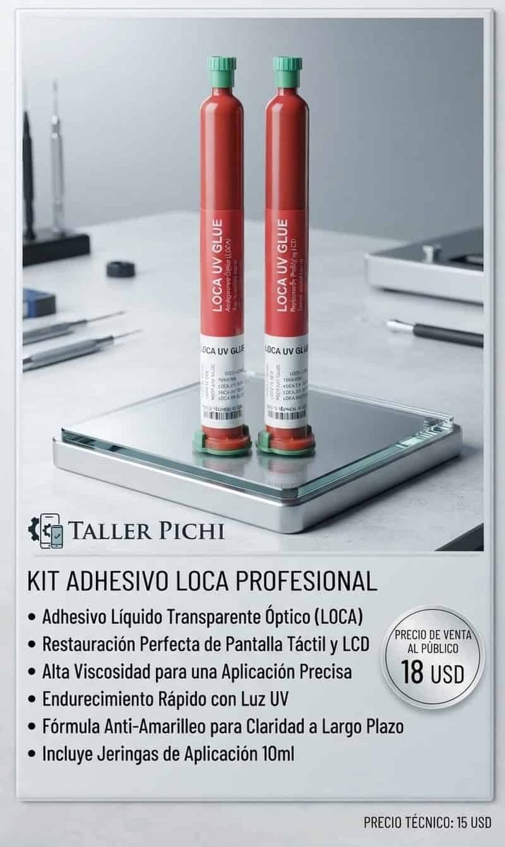 Kit adhesivo LOCA UV profesional
