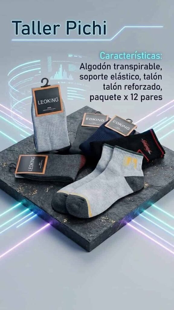 Medias de algodón (paquete de 12 pares)