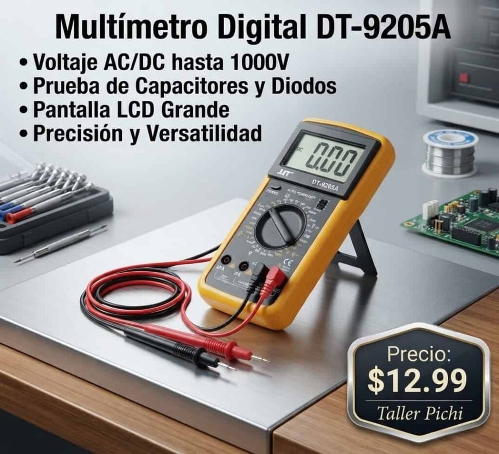 Multímetro digital DT-9205A