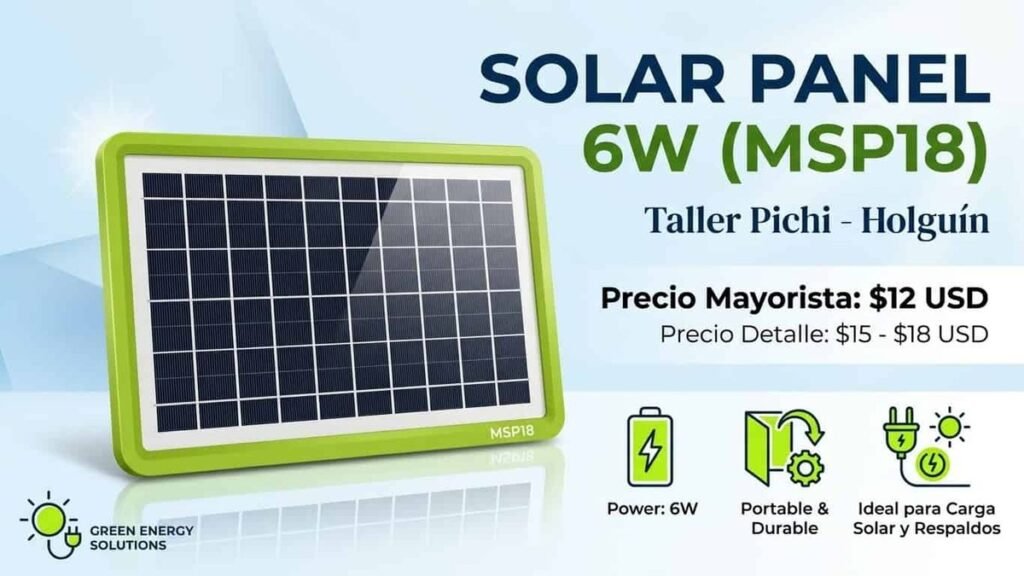 Panel solar 6W MSP18