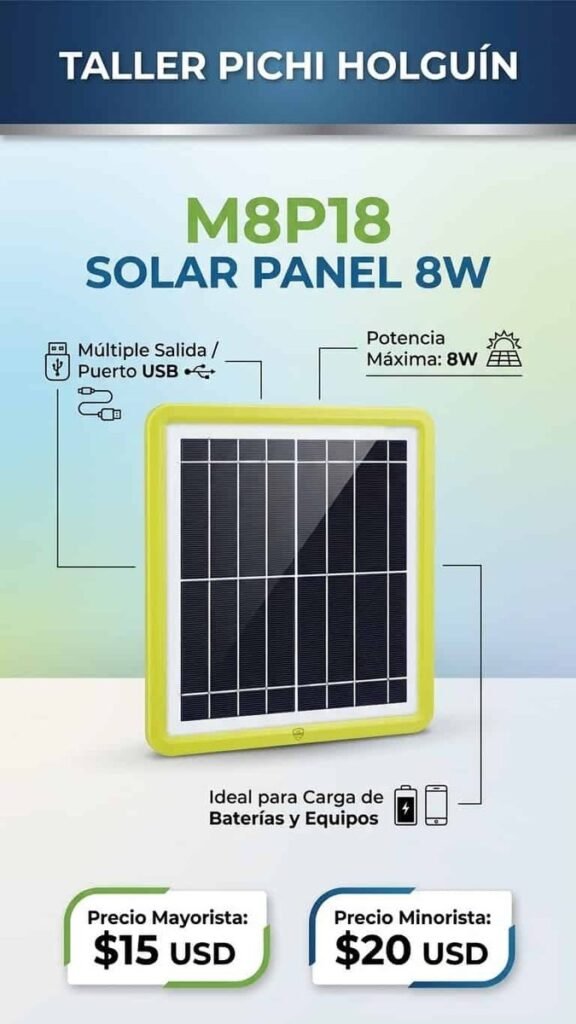 Panel solar 8W M8P18